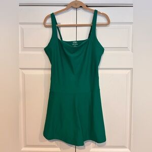 Green Sleeveless Athletic Dress